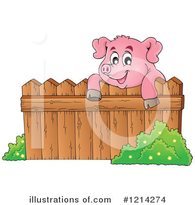 Royalty-Free (RF) Pig Clipart Illustration by visekart - Stock Sample #1214274