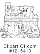 Pig Clipart #1216413 by visekart