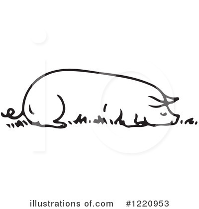 Royalty-Free (RF) Pig Clipart Illustration by Picsburg - Stock Sample #1220953