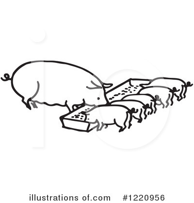 Royalty-Free (RF) Pig Clipart Illustration by Picsburg - Stock Sample #1220956