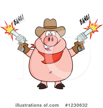 Royalty-Free (RF) Pig Clipart Illustration by Hit Toon - Stock Sample #1230632