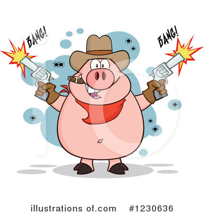 Royalty-Free (RF) Pig Clipart Illustration by Hit Toon - Stock Sample #1230636