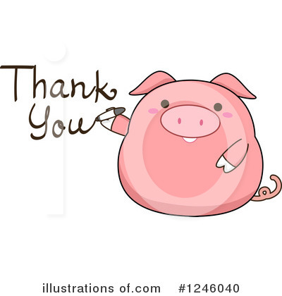 Royalty-Free (RF) Pig Clipart Illustration by BNP Design Studio - Stock Sample #1246040
