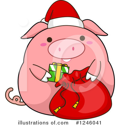 Royalty-Free (RF) Pig Clipart Illustration by BNP Design Studio - Stock Sample #1246041