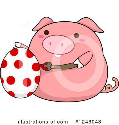 Royalty-Free (RF) Pig Clipart Illustration by BNP Design Studio - Stock Sample #1246043