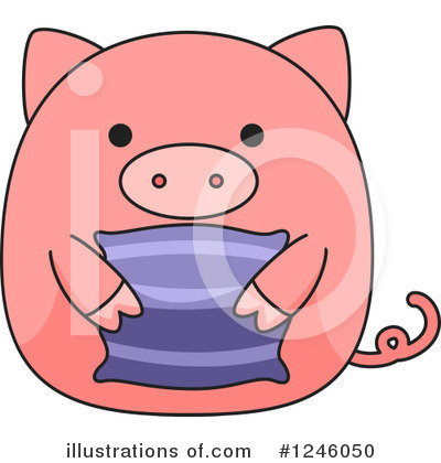 Royalty-Free (RF) Pig Clipart Illustration by BNP Design Studio - Stock Sample #1246050