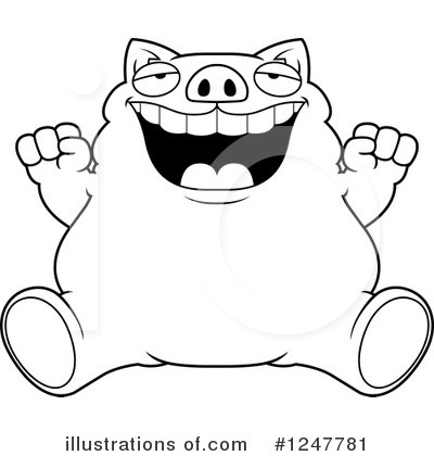 Royalty-Free (RF) Pig Clipart Illustration by Cory Thoman - Stock Sample #1247781