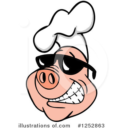 Royalty-Free (RF) Pig Clipart Illustration by LaffToon - Stock Sample #1252863