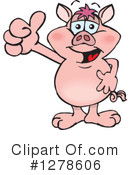 Pig Clipart #1278606 by Dennis Holmes Designs