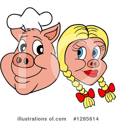 Couple Clipart #1285614 by LaffToon