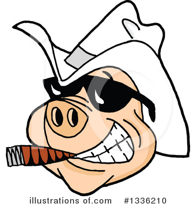 Pigs Clipart #1336210 by LaffToon