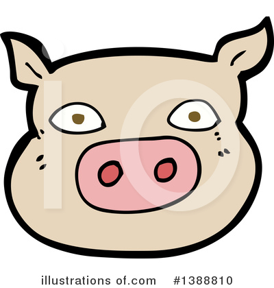 Royalty-Free (RF) Pig Clipart Illustration by lineartestpilot - Stock Sample #1388810