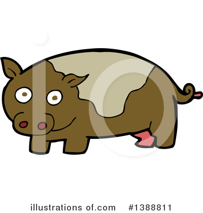 Royalty-Free (RF) Pig Clipart Illustration by lineartestpilot - Stock Sample #1388811