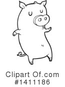 Pig Clipart #1411186 by lineartestpilot