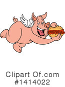 Pig Clipart #1414022 by LaffToon