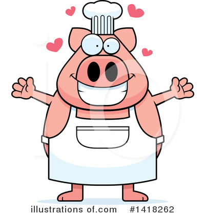 Royalty-Free (RF) Pig Clipart Illustration by Cory Thoman - Stock Sample #1418262