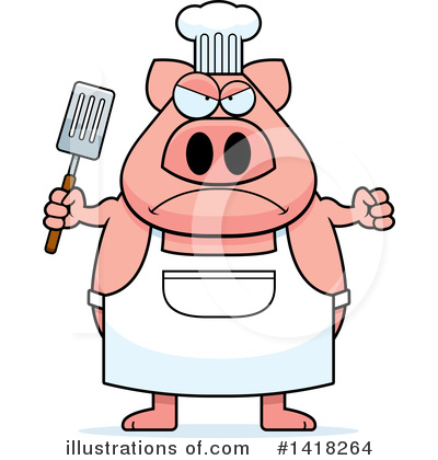 Royalty-Free (RF) Pig Clipart Illustration by Cory Thoman - Stock Sample #1418264