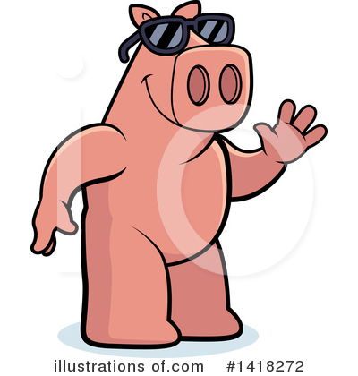 Royalty-Free (RF) Pig Clipart Illustration by Cory Thoman - Stock Sample #1418272
