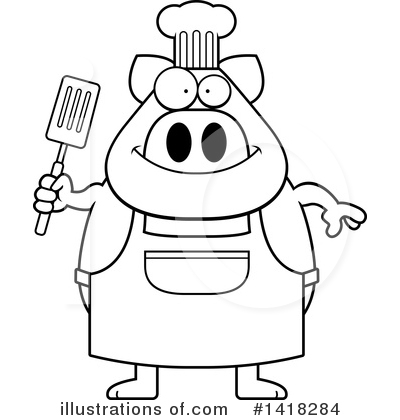 Royalty-Free (RF) Pig Clipart Illustration by Cory Thoman - Stock Sample #1418284