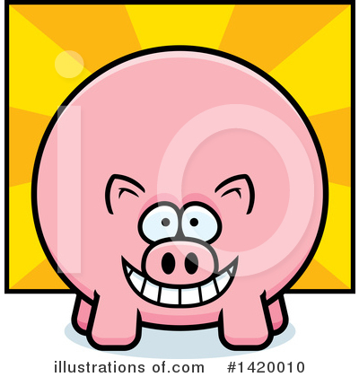 Royalty-Free (RF) Pig Clipart Illustration by Cory Thoman - Stock Sample #1420010