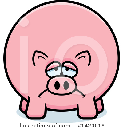Royalty-Free (RF) Pig Clipart Illustration by Cory Thoman - Stock Sample #1420016