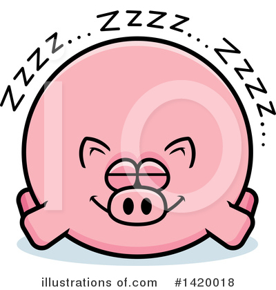 Royalty-Free (RF) Pig Clipart Illustration by Cory Thoman - Stock Sample #1420018