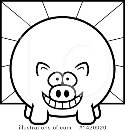 Royalty-Free (RF) Pig Clipart Illustration by Cory Thoman - Stock Sample #1420020