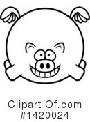 Pig Clipart #1420024 by Cory Thoman