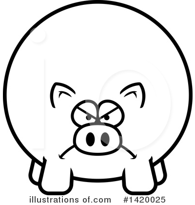 Royalty-Free (RF) Pig Clipart Illustration by Cory Thoman - Stock Sample #1420025