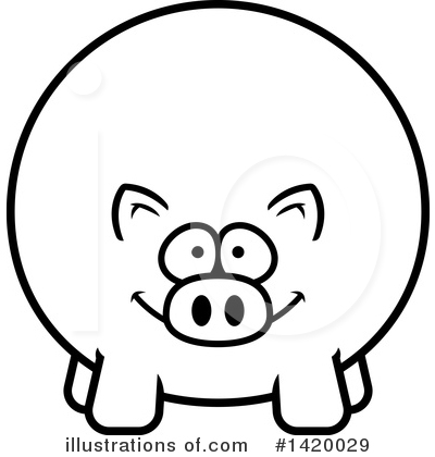 Royalty-Free (RF) Pig Clipart Illustration by Cory Thoman - Stock Sample #1420029