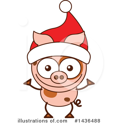 Royalty-Free (RF) Pig Clipart Illustration by Zooco - Stock Sample #1436488