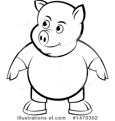 Royalty-Free (RF) Pig Clipart Illustration by Lal Perera - Stock Sample #1470302