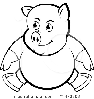 Royalty-Free (RF) Pig Clipart Illustration by Lal Perera - Stock Sample #1470303