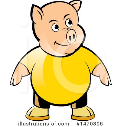 Royalty-Free (RF) Pig Clipart Illustration by Lal Perera - Stock Sample #1470306