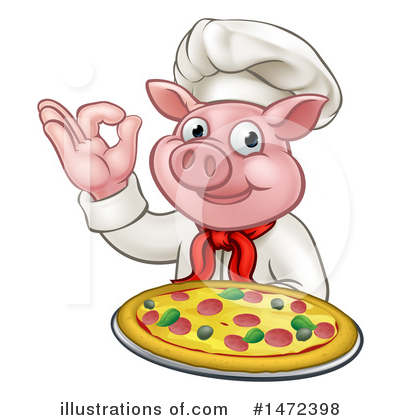 Chef Pig Clipart #1472398 by AtStockIllustration