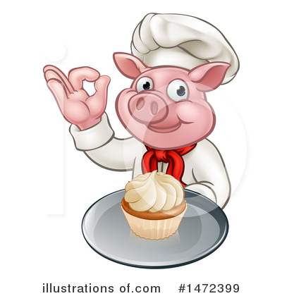 Chef Pig Clipart #1472399 by AtStockIllustration