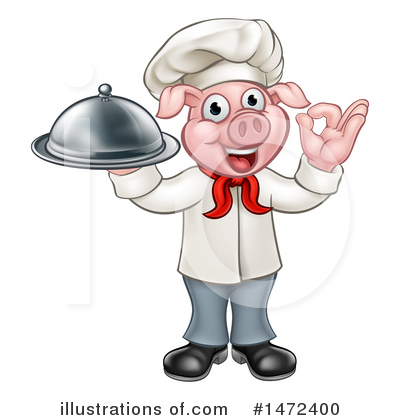 Pig Chef Clipart #1472400 by AtStockIllustration