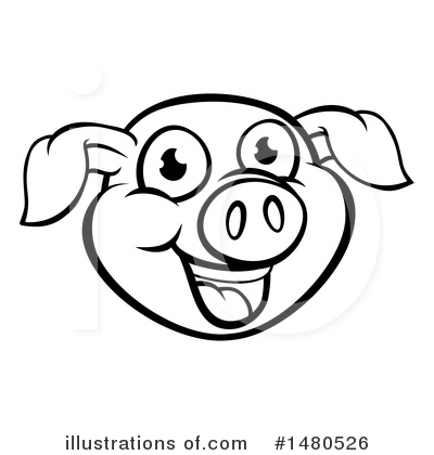 Royalty-Free (RF) Pig Clipart Illustration by AtStockIllustration - Stock Sample #1480526
