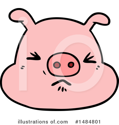 Royalty-Free (RF) Pig Clipart Illustration by lineartestpilot - Stock Sample #1484801