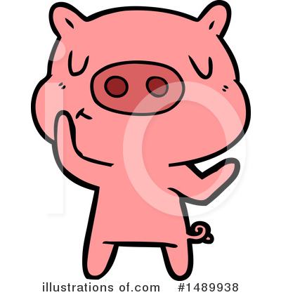 Royalty-Free (RF) Pig Clipart Illustration by lineartestpilot - Stock Sample #1489938