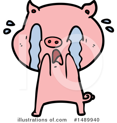 Royalty-Free (RF) Pig Clipart Illustration by lineartestpilot - Stock Sample #1489940