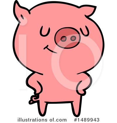 Royalty-Free (RF) Pig Clipart Illustration by lineartestpilot - Stock Sample #1489943