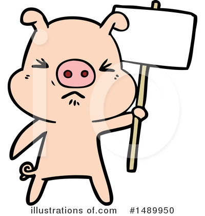Royalty-Free (RF) Pig Clipart Illustration by lineartestpilot - Stock Sample #1489950