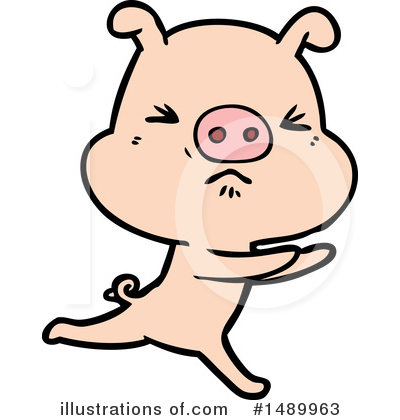 Royalty-Free (RF) Pig Clipart Illustration by lineartestpilot - Stock Sample #1489963