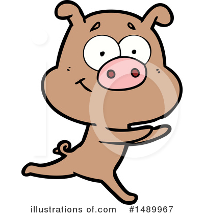 Royalty-Free (RF) Pig Clipart Illustration by lineartestpilot - Stock Sample #1489967