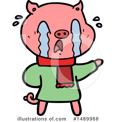 Royalty-Free (RF) Pig Clipart Illustration by lineartestpilot - Stock Sample #1489968