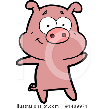 Royalty-Free (RF) Pig Clipart Illustration by lineartestpilot - Stock Sample #1489971