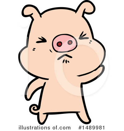 Royalty-Free (RF) Pig Clipart Illustration by lineartestpilot - Stock Sample #1489981