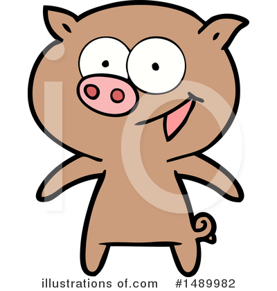 Royalty-Free (RF) Pig Clipart Illustration by lineartestpilot - Stock Sample #1489982