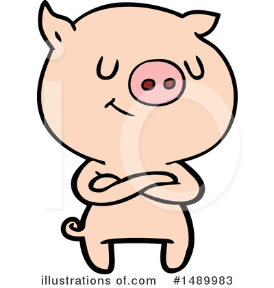 Royalty-Free (RF) Pig Clipart Illustration by lineartestpilot - Stock Sample #1489983